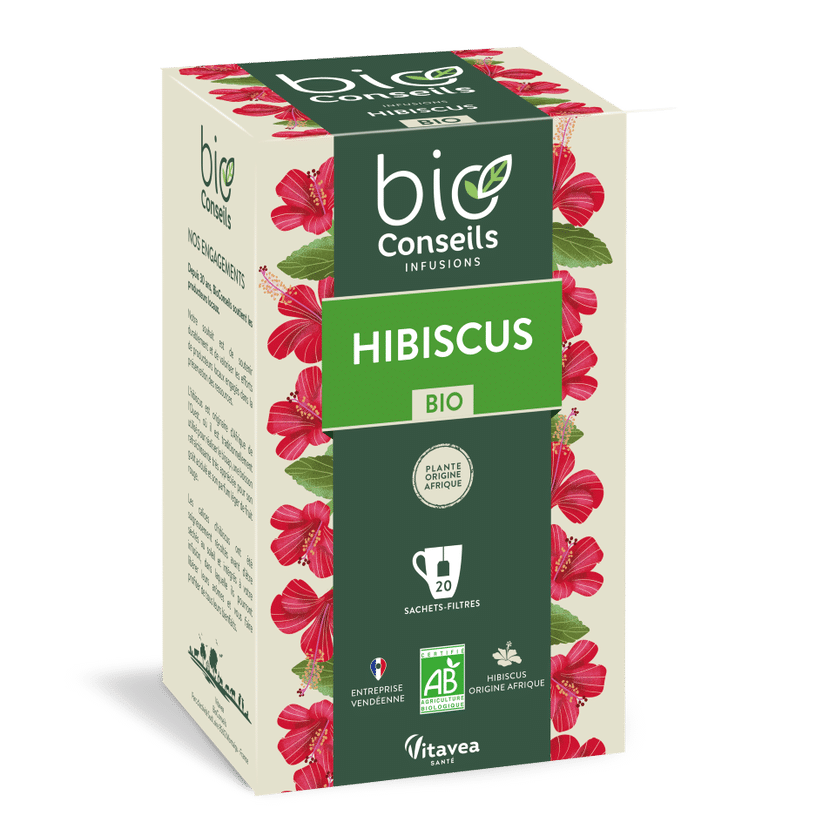 Tisane Hibiscus BIO 20 sachets - Marché des Terroirs