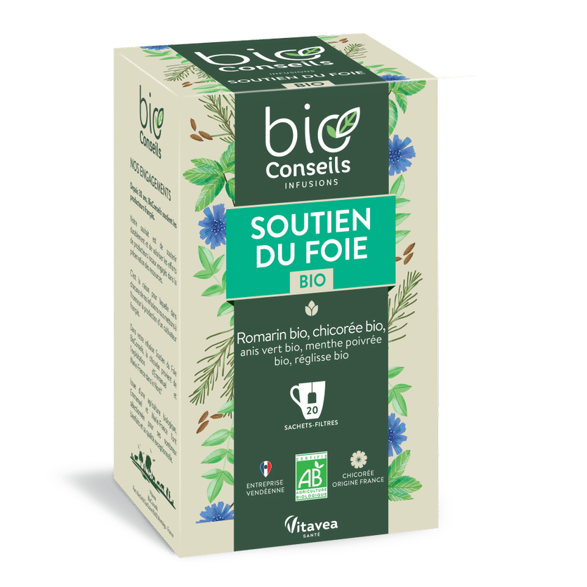 Tisane Soutien du foie BIO 20 sachets