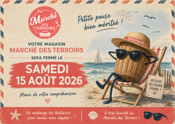 Fermeture exceptionnelle le samedi 15 août 2026